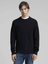 Pullover cotone costine REPLAY UK4722.000.G23788. 067 - Blu